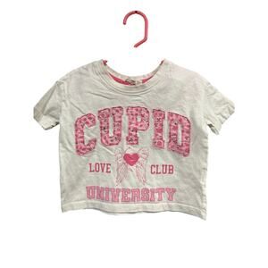 5/$20 "Cupid University" Cropped SS - Messy Bun Just Chillin - 5